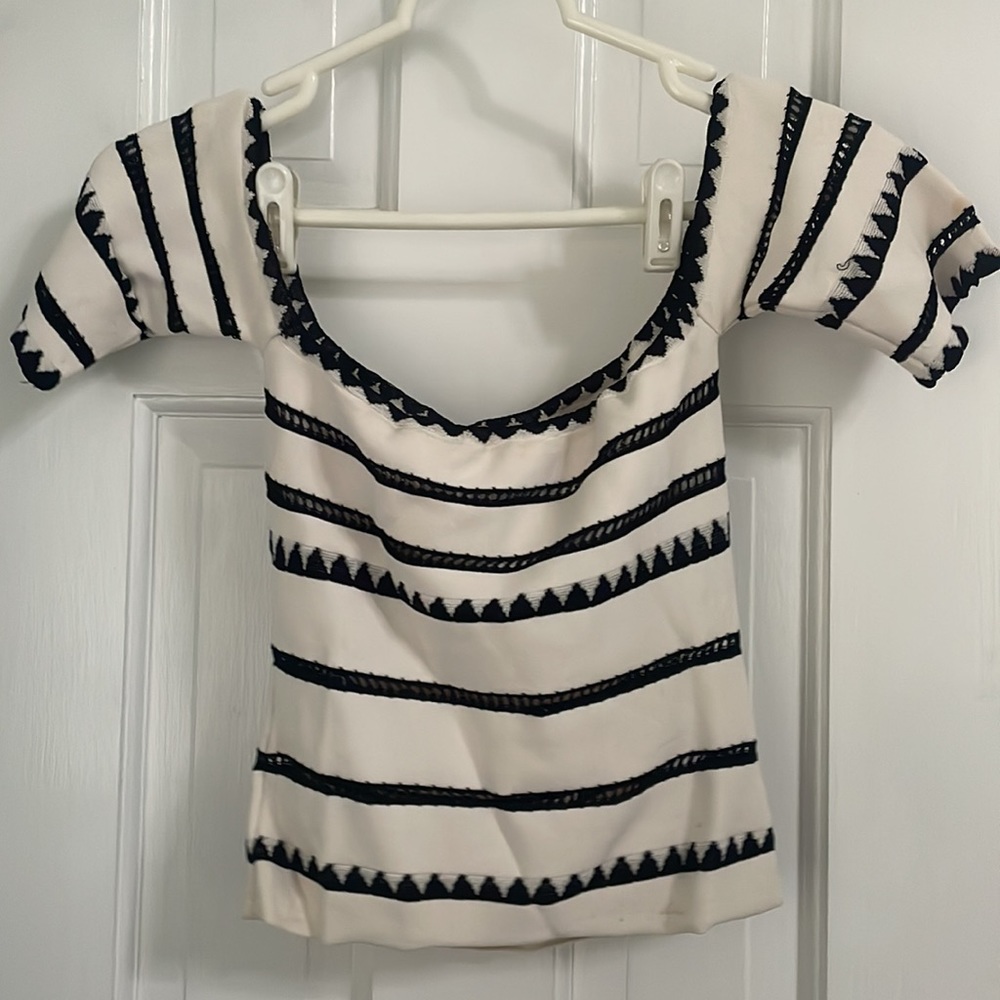 Ronny Kobo off the shoulder top